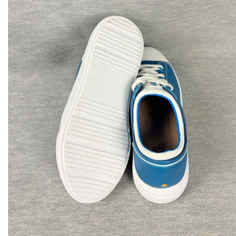 Samuel Hubbard Flight Cap Toe Sneakers Womens 6 M Teal Blue Leather Comfort